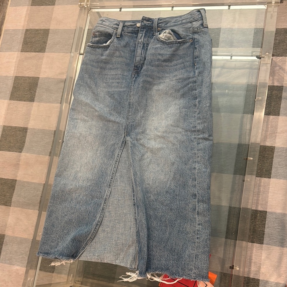 Pistola Maxi Denim Skirt